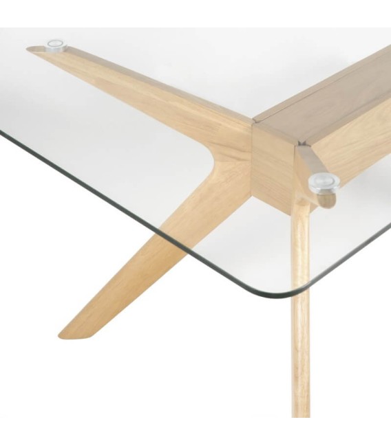 MESA DE COMEDOR ALLEN ROBLE 160 MADERA MDMHOGAR