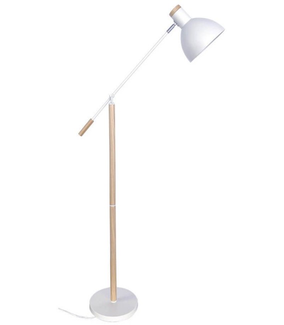 LÁMPARA DE PIE BRIEL MADERA Y METAL