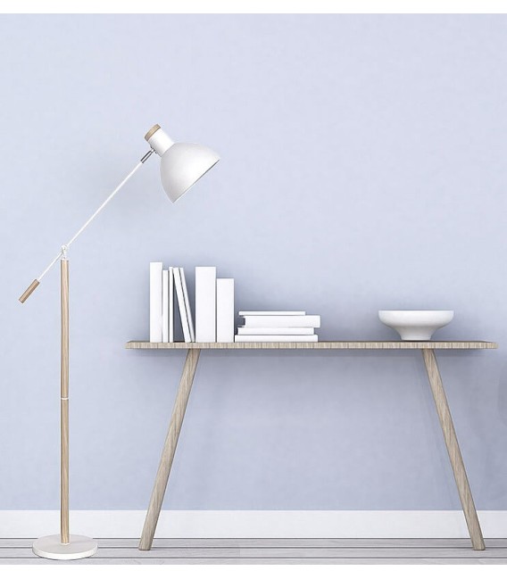 LÁMPARA DE PIE BRIEL MADERA Y METAL