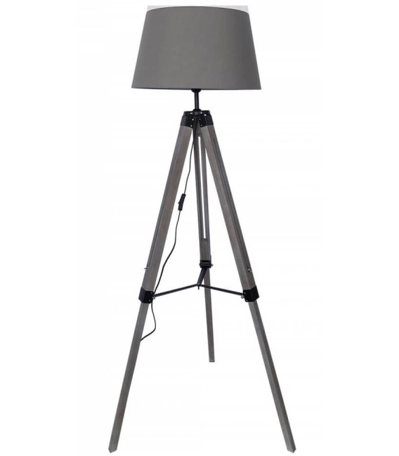 LÁMPARA DE PIE JOLEN MADERA Y TEXTIL MDMHOGAR