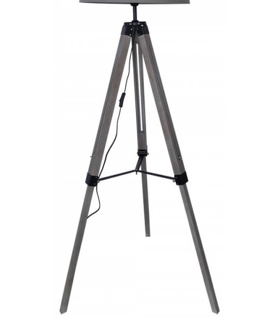 LÁMPARA DE PIE JOLEN MADERA Y TEXTIL MDMHOGAR