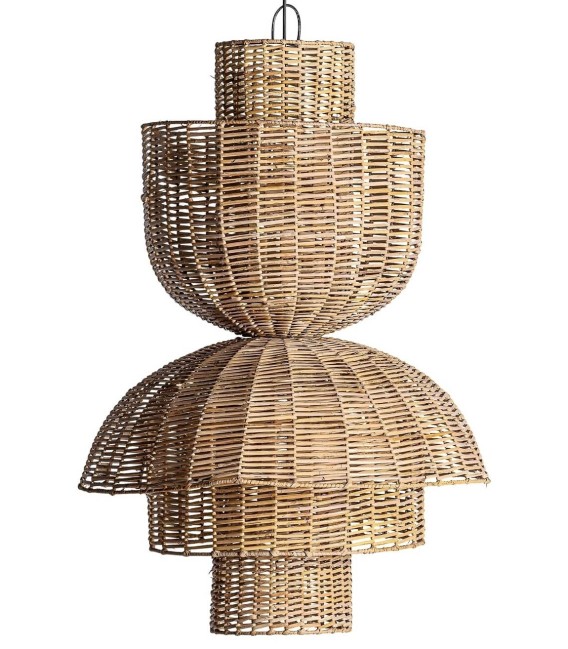 LÁMPARA DE TECHO ULIE 60 Ø Y RATAN MDMHOGAR