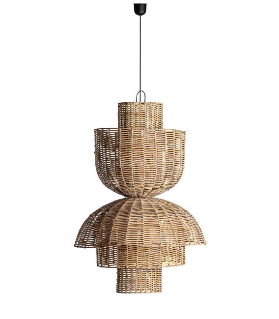 LÁMPARA DE TECHO ULIE 60 Ø Y RATAN MDMHOGAR