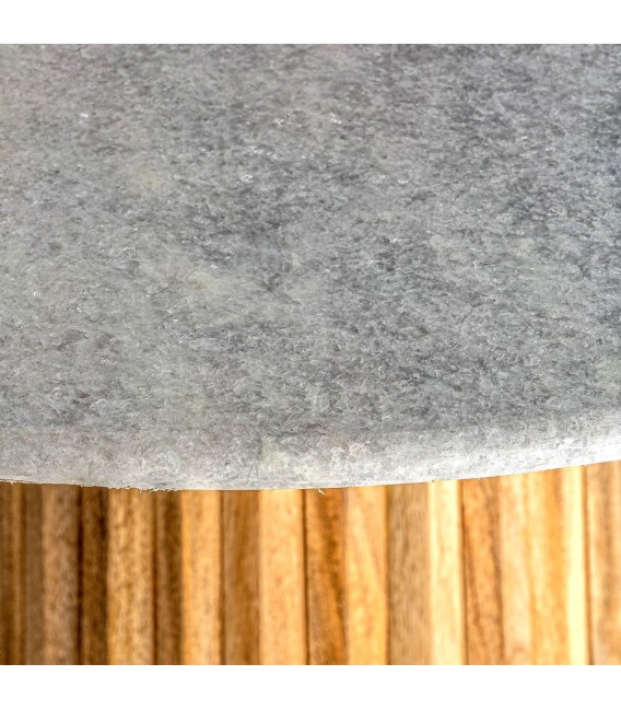 MESA DE COMEDOR ULIE 120 Ø MADERA Y MÁRMOL MDMHOGAR