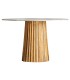 MESA DE COMEDOR ULIE 120 Ø MADERA Y MÁRMOL MDMHOGAR