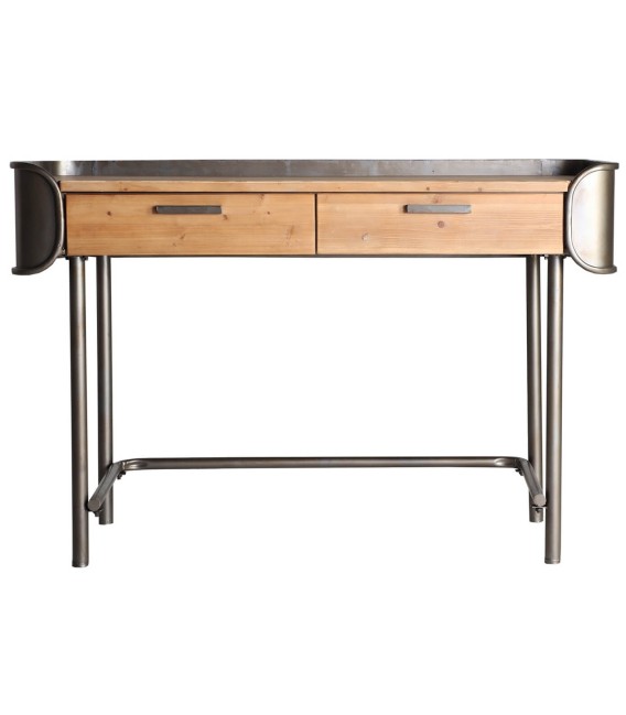 ESCRITORIO CIREB MADERA Y METAL MDMHOGAR