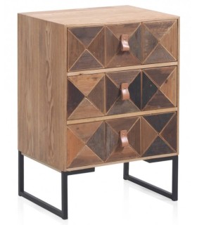 MESITA DE NOCHE PACHE MADERA Y METAL 