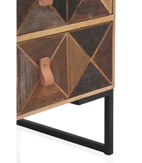 MESITA DE NOCHE PACHE MADERA Y METAL 