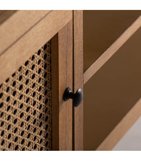 MUEBLE DE TV TEZEL MADERA Y METAL 