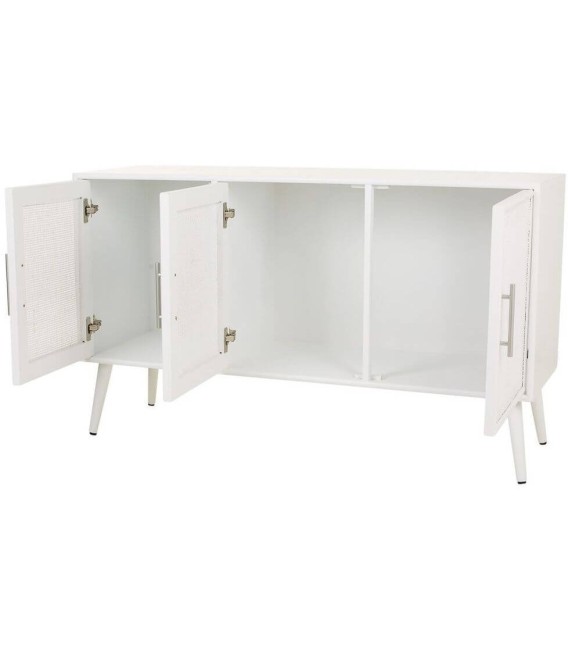 APARADOR KASTI MADERA Y RATÁN BLANCO 