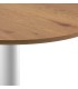 MESA DE COMEDOR TYPE 100 Ø BLANCA MADERA Y METAL 