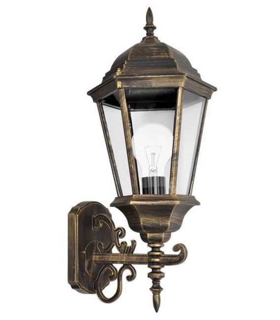 APLIQUE EXTERIOR PARIS ORO ALUMINIO MDMHOGAR