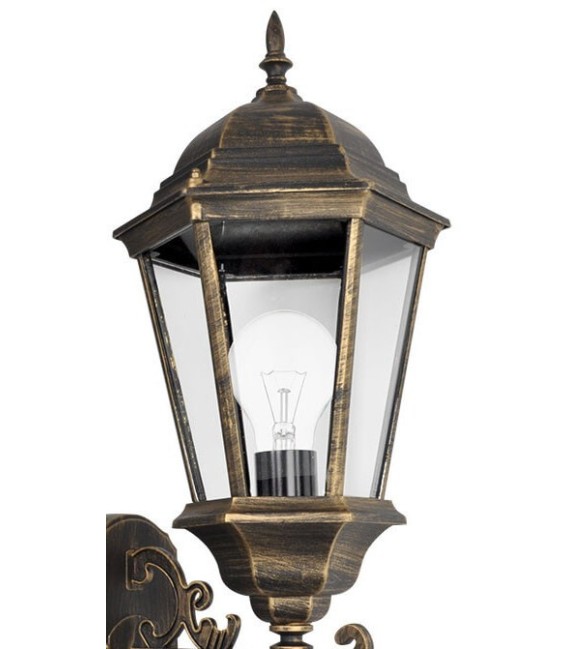 APLIQUE EXTERIOR PARIS ORO ALUMINIO MDMHOGAR