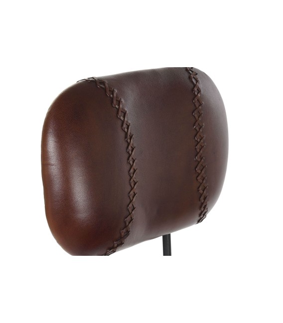 TABURETE CAJUN PIEL Y METAL 