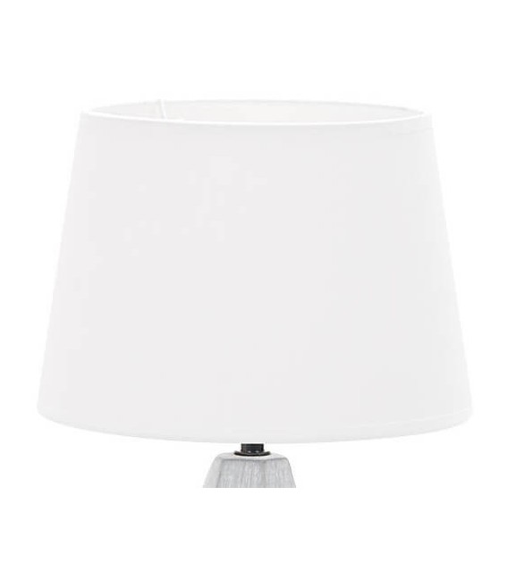 LÁMPARA DE SOBREMESA PIRAMIDE BLANCA CERÁMICA