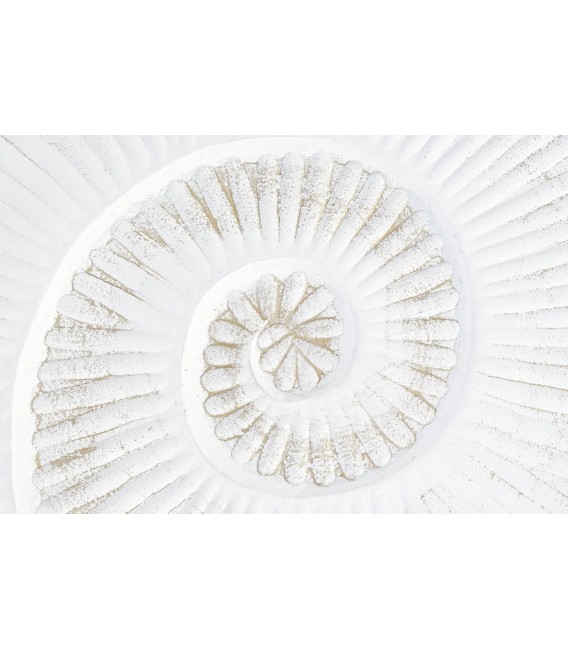 Cabecero 150 de madera tallada blanco rozado, estilo ibicenco. 2