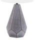 LÁMPARA DE SOBREMESA PIRAMIDE GRIS CERÁMICA MDMHOGAR