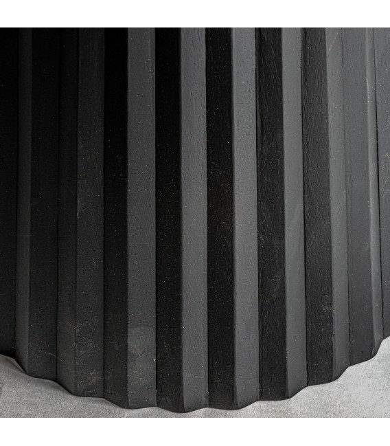 MESA DE COMEDOR ULIE 120 Ø MADERA Y MÁRMOL NEGRA MDMHOGAR