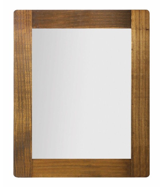 Espejo madera maciza de mindi de estilo colonial mdmhogar