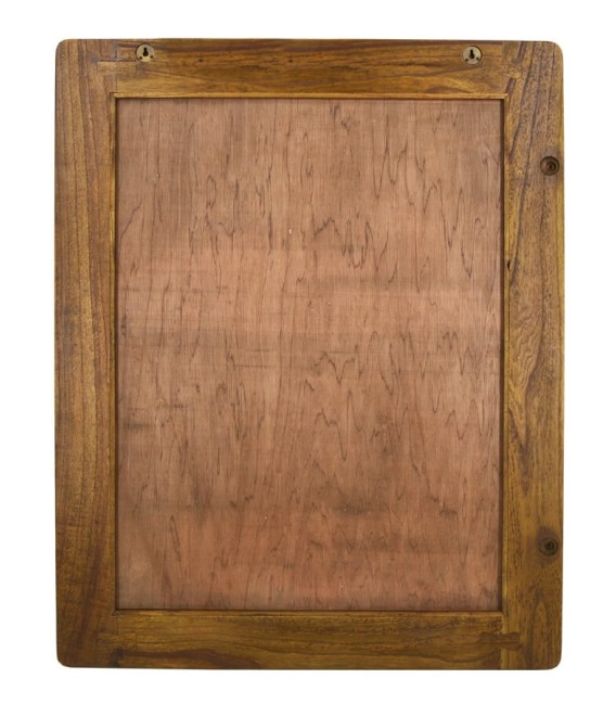 Espejo madera maciza de mindi de estilo colonial mdmhogar