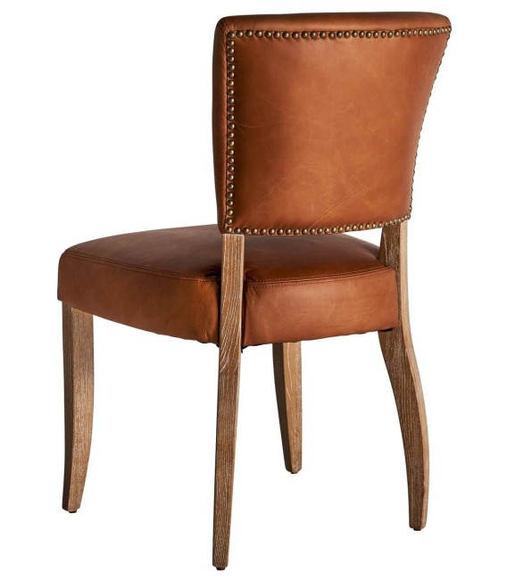 SILLA LATOYA MADERA Y PIEL