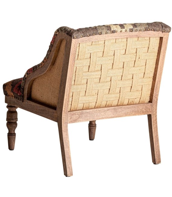 SILLÓN VENDREL MADERA Y TEXTIL 