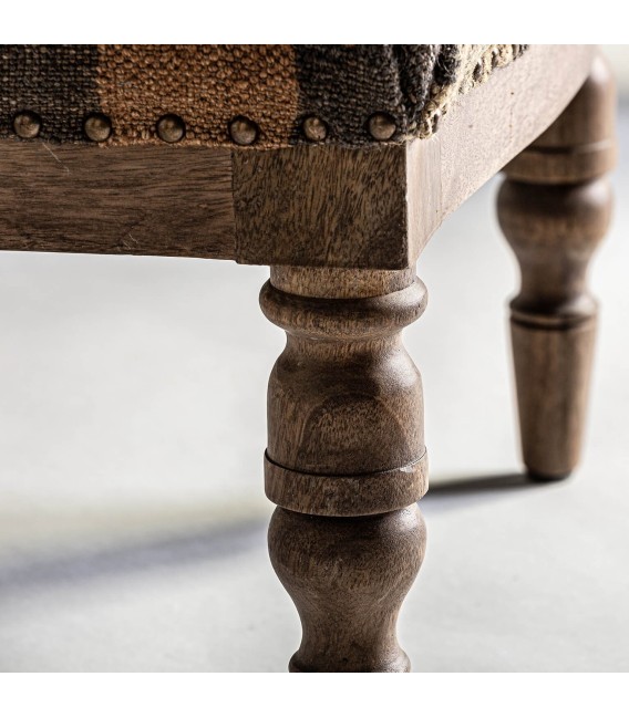 SILLÓN VENDREL MADERA Y TEXTIL 