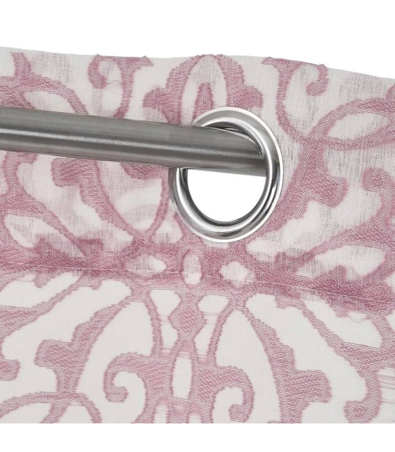 CORTINA VISILLO DAMASCO ROSA MDMHOGAR
