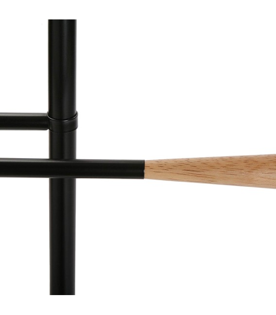 GALÁN DE NOCHE PIGÜINO MADERA Y METAL NEGRO