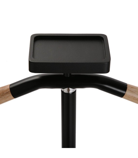 GALÁN DE NOCHE PIGÜINO MADERA Y METAL NEGRO