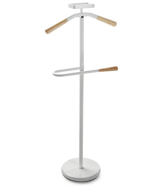 GALÁN DE NOCHE PIGÜINO MADERA Y METAL BLANCO MDMHOGAR