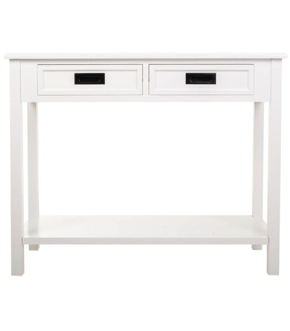 CONSOLA 100 X 40 PAROS MADERA BLANCA