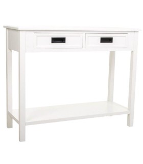 CONSOLA 100 X 40 PAROS MADERA BLANCA