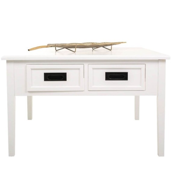 MESA DE CENTRO 80 X 80 PAROS MADERA BLANCA