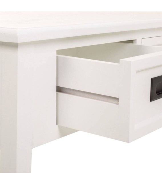 MESA DE CENTRO 80 X 80 PAROS MADERA BLANCA