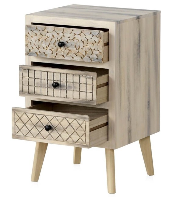 MESITA DE NOCHE MUNDO MADERA 