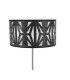 LÁMPARA DE PIE NARNIA NEGRA METAL Y TEXTIL 