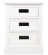 MESITA DE NOCHE100 X 40 PAROS MADERA BLANCA