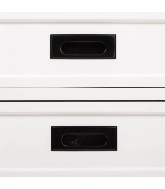 MESITA DE NOCHE100 X 40 PAROS MADERA BLANCA