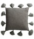 COJÍN FERIA  GRIS ALGODÓN 45 X 45 