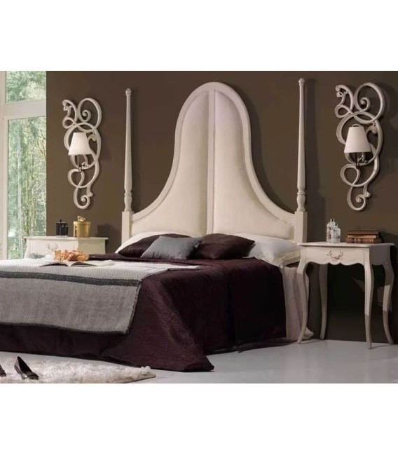 APLIQUE DE PARED PROVENCE MADERA Y TEXTIL