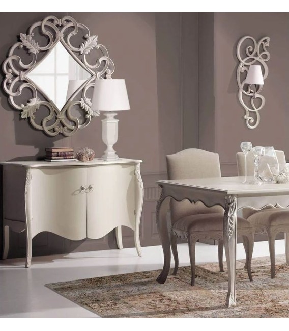 APLIQUE DE PARED PROVENCE MADERA Y TEXTIL