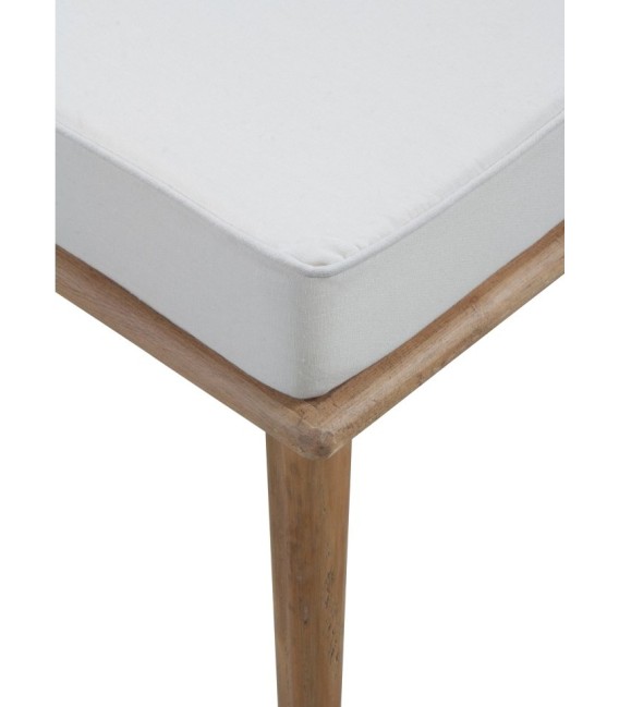 BANCO PIE DE CAMA FRESNO MADERA Y TEXTIL 