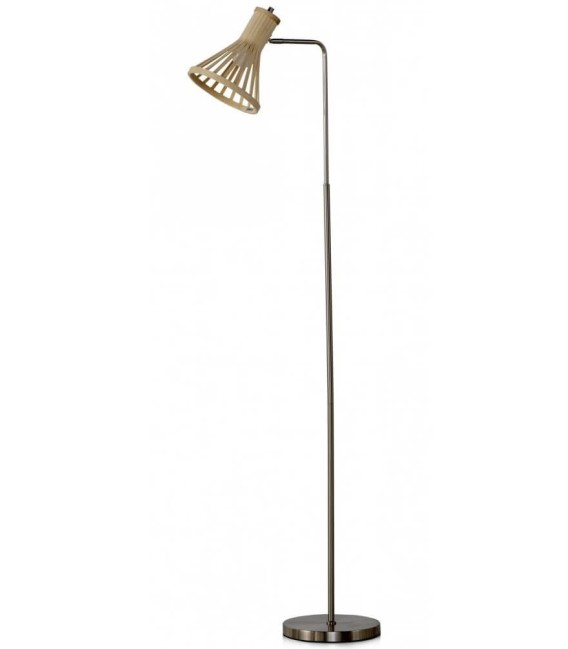 LÁMPARA DE PI TULA METAL Y BAMBÚ 