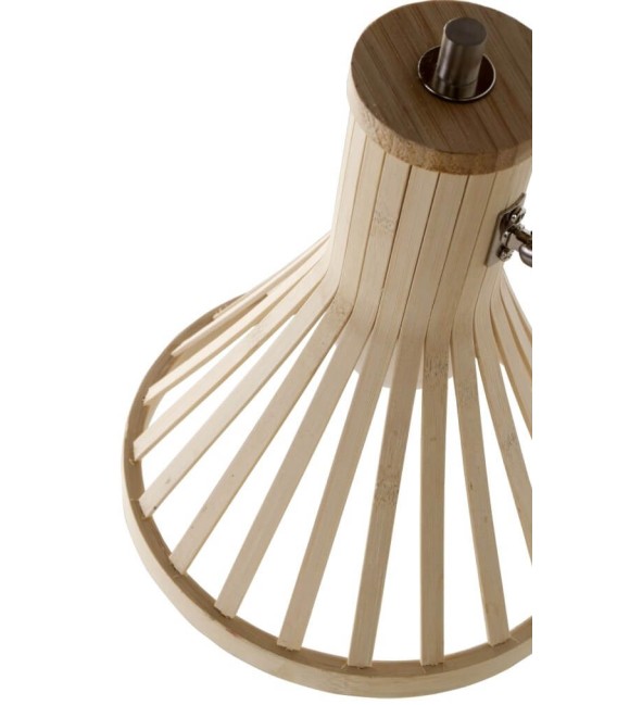 LÁMPARA DE PI TULA METAL Y BAMBÚ 