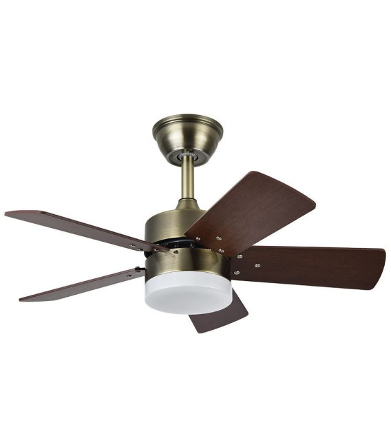 VENTILADOR DC MARTA MADERA Y METAL NOGAL 