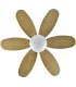 VENTILADOR DC ALVES METAL Y MADERA ROBLE 85 Ø