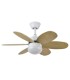 VENTILADOR DC ALVES METAL Y MADERA ROBLE 85 Ø