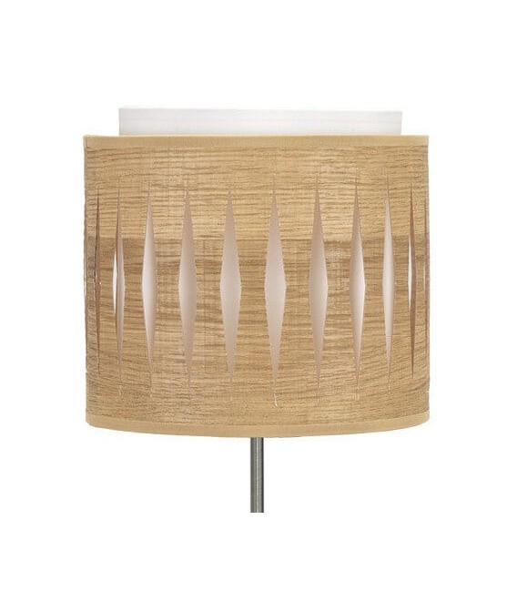 LÁMPARA DE SOBREMESA ALEXANDRA METAL Y TEXTIL 