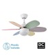 VENTILADOR DC ALVES METAL Y MADERA COLORES 85 Ø 